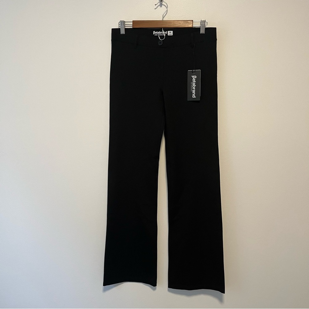 Betabrand Bootcut Black Yoga Dress Pants Medium LONG